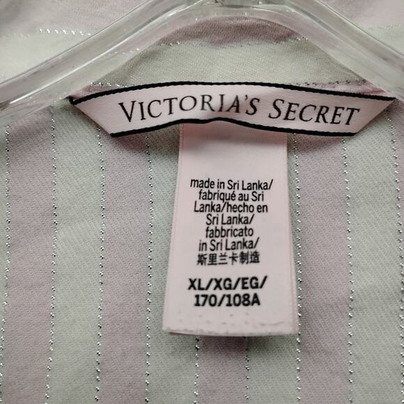 Victoria's Secret Heritage Pajama Set Size XL Pink and White Shirt and Pants - Picture 14 of 14